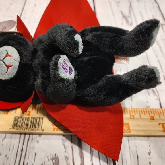 NEW 2022 Ty Beanie Baby Bellies BEARLA the Halloween Vampire Bear (6 Inch) NWT - Picture 6 of 6